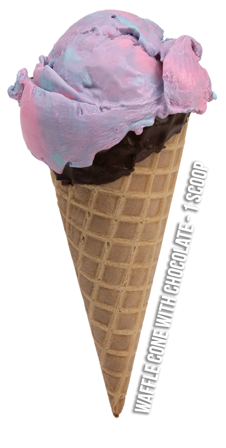 1 Scoop Waffle Cone with Chocolate